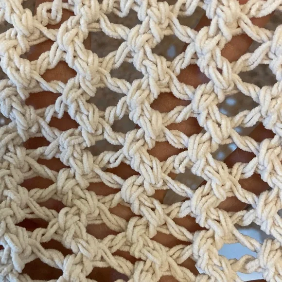 Open-Knit Hoodie Sweater in Cream by Artelier Nicole Miller - Picture 3 of 8